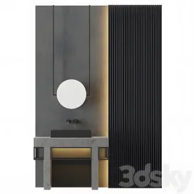 Modern gray bathroom 19